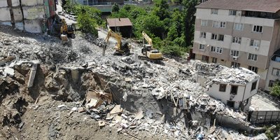 Kağıthane'de 14 binanın yıkımı tamamlandı