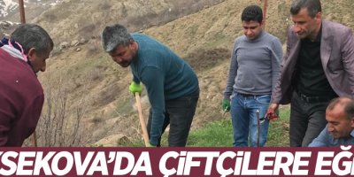 Yüksekova’da çiftçilere eğitim