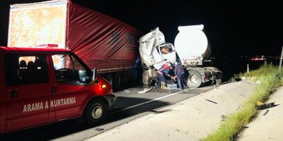 Nusaybin'de tır ile tanker çarpıştı: 1 ölü, 1 yaralı