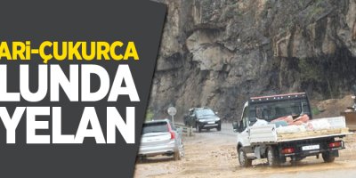 Hakkari-Çukurca yolunda heyelan