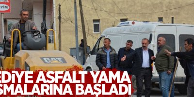 Belediye asfalt yama çalışmalarına başladı