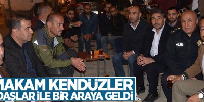 Kaymakam Kendüzler vatandaşlar ile bir araya geldi