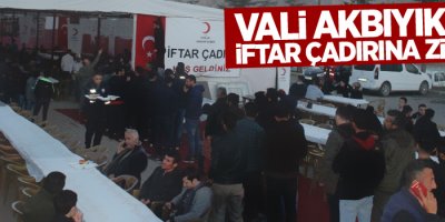 Vali Akbıyık’tan iftar çadırına ziyaret