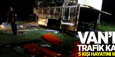 Van'da trafik kazası: 5 kişi hyatını kaybetti