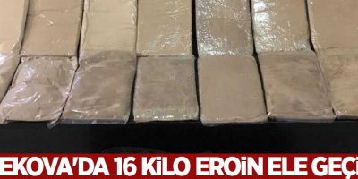 Yüksekova'da 16 kilo eroin ele geçirildi