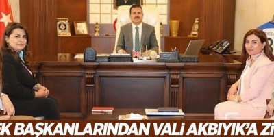 Dernek başkanlarından Vali Akbıyık'a ziyaret
