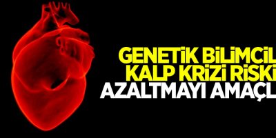 Genetik bilimciler, kalp krizi riskini azaltmayı amaçlıyor