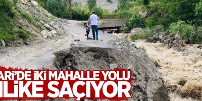 Hakkari’de iki mahalle yolu tehlike saçıyor