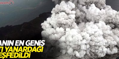 Dünyanın en geniş sualtı yanardağı keşfedildi