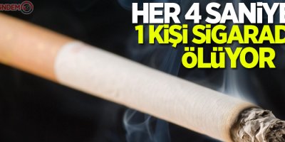 Her 4 saniyede 1 kişi sigaradan ölüyor