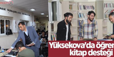 Yüksekova'da öğrencilere kitap desteği