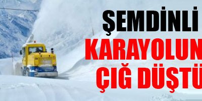 Şemdinli yoluna çığ düştü