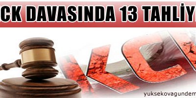 'KCK' davasında 13 tahliye