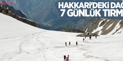 Hakkari'deki dağlara 7 günlük tırmanış