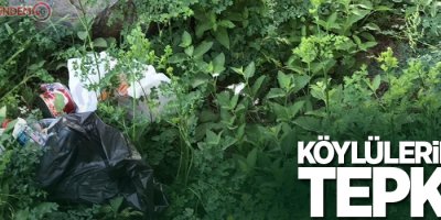 Köylülerin çöp tepkisi