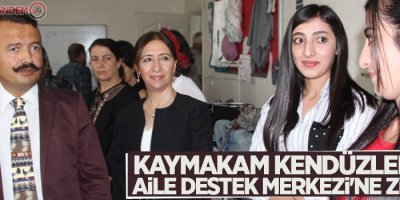 Kaymakam Kendüzler'den Aile Destek Merkezi'ne ziyaret
