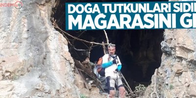 Doğa tutkunları sıdık tepe mağarasını gezdi
