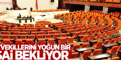 Milletvekillerini yoğun bir mesai bekliyor