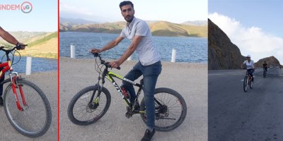 Bisiklet tutkunlarından Dilimli Barajı’na büyük ilgi