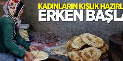 Kadınların kışlık hazırlıkları erken başladı