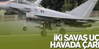 Almanya'da iki savaş uçağı havada çarpıştı