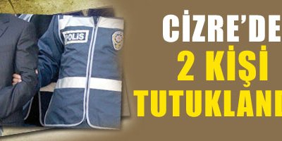 Cizre'de 2 kişi tutuklandı