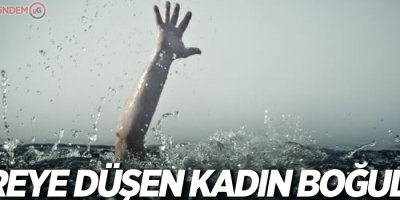 Dereye düşen kadın boğuldu