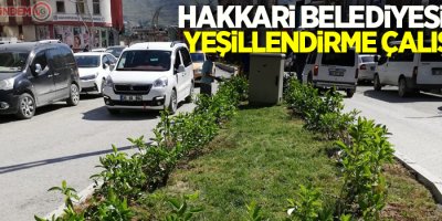 Hakkari Belediyesinden yeşillendirme çalışması
