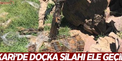 Hakkari’de doçka silahı ele geçirildi
