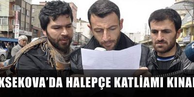 Yüksekova'da Halepçe katliamı kınandı