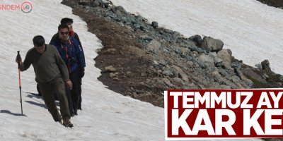 Temmuz ayında kar keyfi