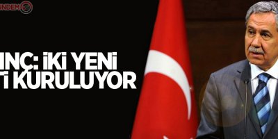 Arınç: İki yeni parti kuruluyor