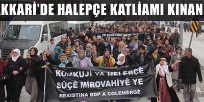 Hakkari'de Halepçe katliamı kınandı