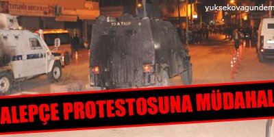 Halepçe protestosuna müdahale