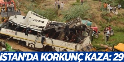 Hindistan'da korkunç kaza: 29 ölü