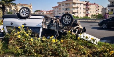 Takla atan otomobilde can pazarı