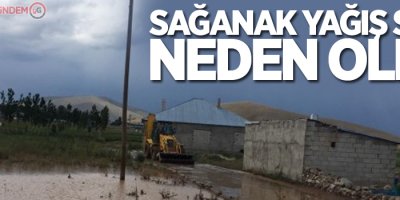 Sağanak yağış sele neden oldu