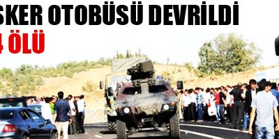 Asker otobüsü devrildi: 24 ölü