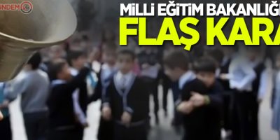 Milli Eğitim Bakanlığı'ndan flaş karar! Teneffüs süreleri uzatıldı