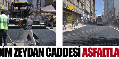 Nedim Zeydan Caddesi Asfaltlandı