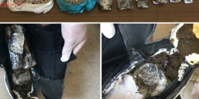 Ayakkabı tabanından uyuşturucu madde çıktı