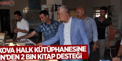 Yüksekova Halk kütüphanesine Mersin'den 2 bin kitap desteği