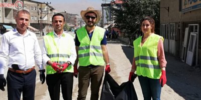 Yüksekova Belediyesinden çevre temizliği