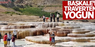 Başkale’deki travertenlere yoğun ilgi