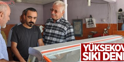 Yüksekova'da bayram öncesi sıkı denetim