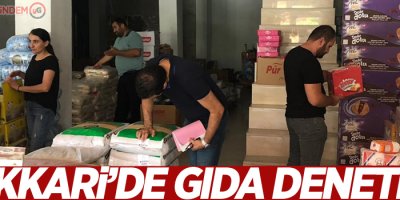 Hakkari’de gıda denetimi