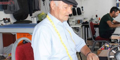 70 yıldır terzilik mesleğini sürdürüyor