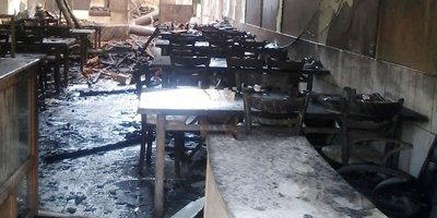 Yarım asırlık lokanta alevlere teslim oldu