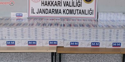 Yüksekova'da 5 bin paket kaçak sigara ele geçirildi