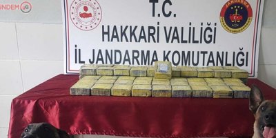 Yüksekova'da 34 kilo eroin ele geçirildi